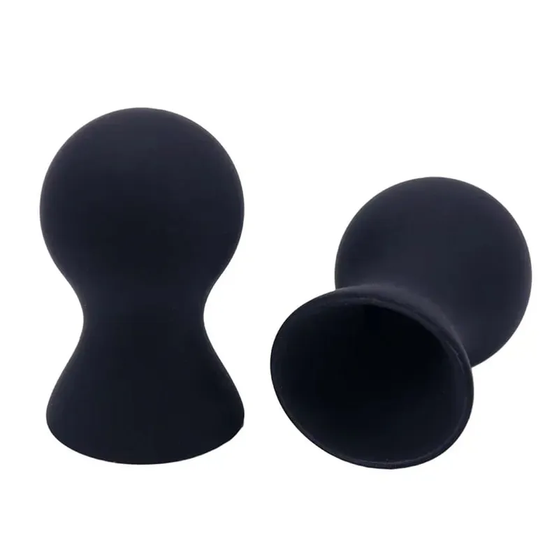 2PCS Silicone Nipple Sucker Pump Suction Cup Breast Massager Clitoris Stimulator Sex Toys For Woman Couples