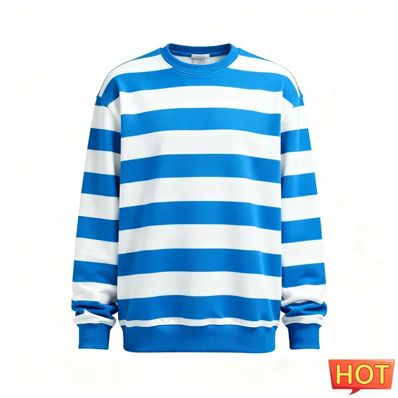 Moda listrado moletom gráfico para homem simples na moda manga longa 3d impresso feio moletom casual pullovers de grandes dimensões — image 8