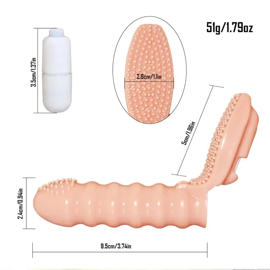 Ζευγάρια Clitoral Vagina Finger G Spot Vibrator Stimulator Massager Finger Sleeve Παιχνίδια για ενήλικες Ερωτικά παιχνίδια σεξ για γυναίκες Άντρες