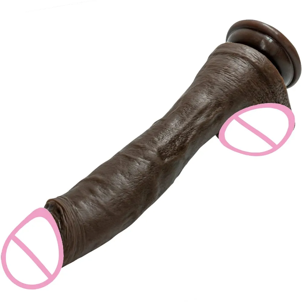 Black xxxL Telescopic Vibrating Dildo Vibrator Heating Thrusting Dildo Sex Toy G-spot Anal Stimulation Vibrating for Women — image 4