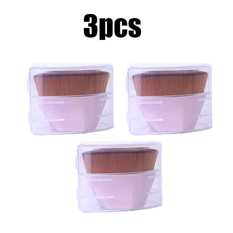 1/2/3/4 Buah Kuas Makeup Bedak Kecantikan Kuas Perona Wajah Portabel Kuas Foundation Profesional Kosmetik Riasan Dasar Lembut — image 24