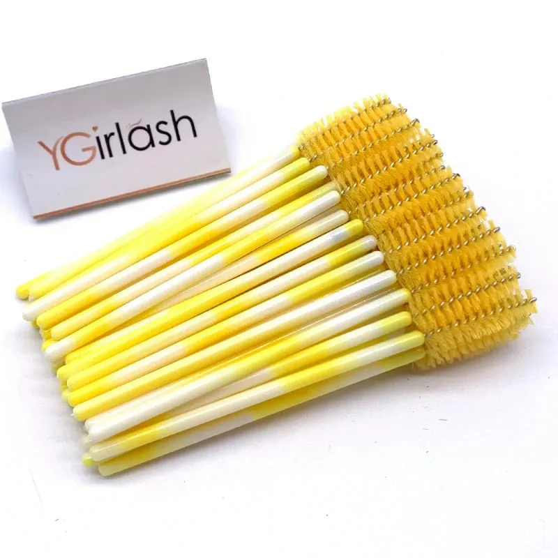 YGirlash 50Pcs Lash Swans Crystal Eyelash Applicator Μίας χρήσης Διαμαντένια λαβή Nylon Mascara Wands Brush Cosmetic Tools — image 21