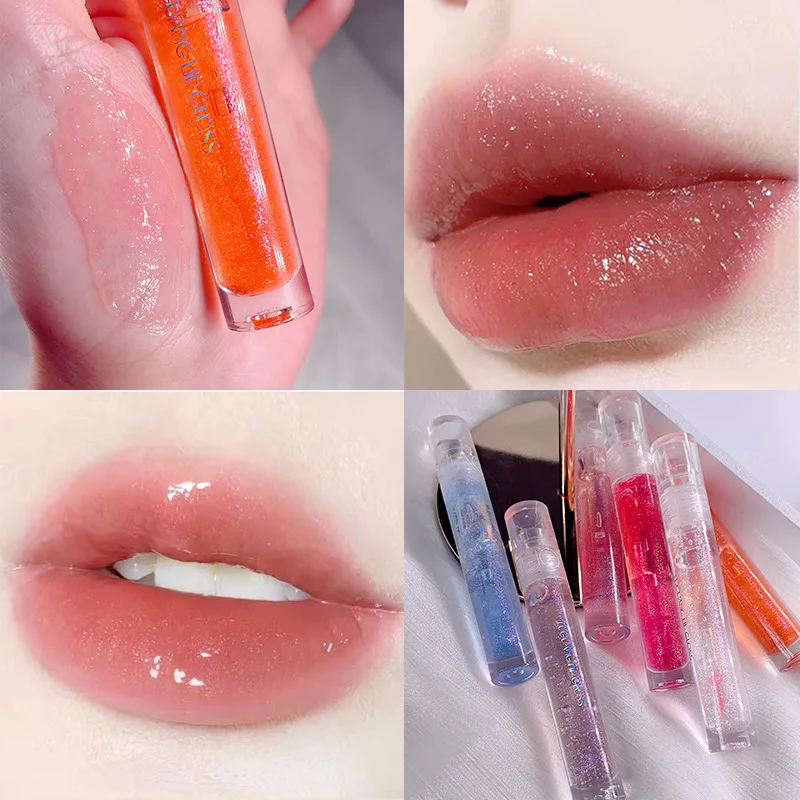 Galaxy Mirror Lip Gloss Glitter Lipgloss Transparent Lip Oil Long Lasting Moisturizing Lipstick Lipgloss Lips Makeup Cosmetics
