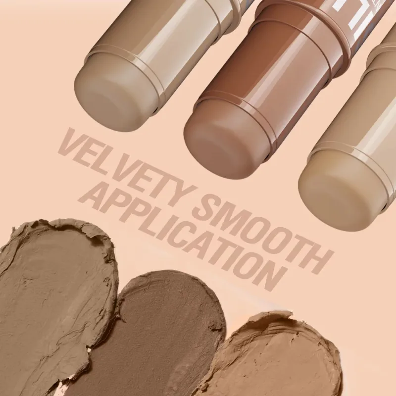 3 Color Full Coverage Concealer For Spot Acne Print Repair Dark Circles Contour Shading Cream Palette Face Base Korean Makeup