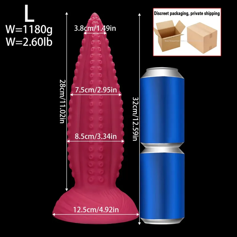 66cm Super Long Huge Anal Plug Big Thick Butt Plugs Training Anal Dilator Toy Prostate Massager Adult Anal Sex Toy For Women Men — image 16
