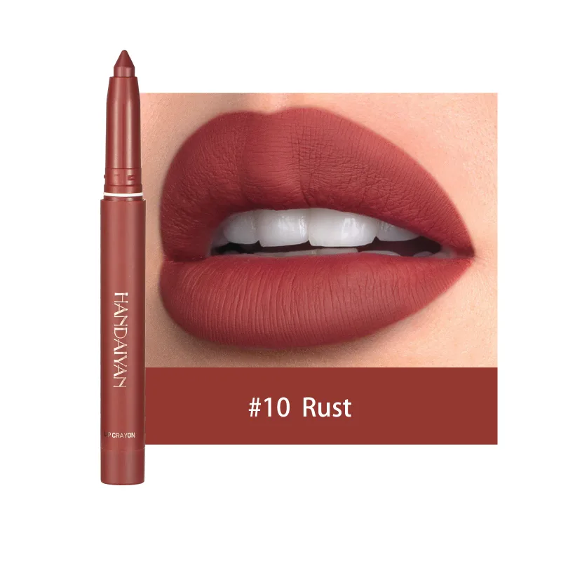 Waterproof Cherry Red Matte Lipstick Sexy Lipliner Pencil Plumping Stain Natural Nude Pink Lip Liner Outline Lips Contour Makeup — image 11