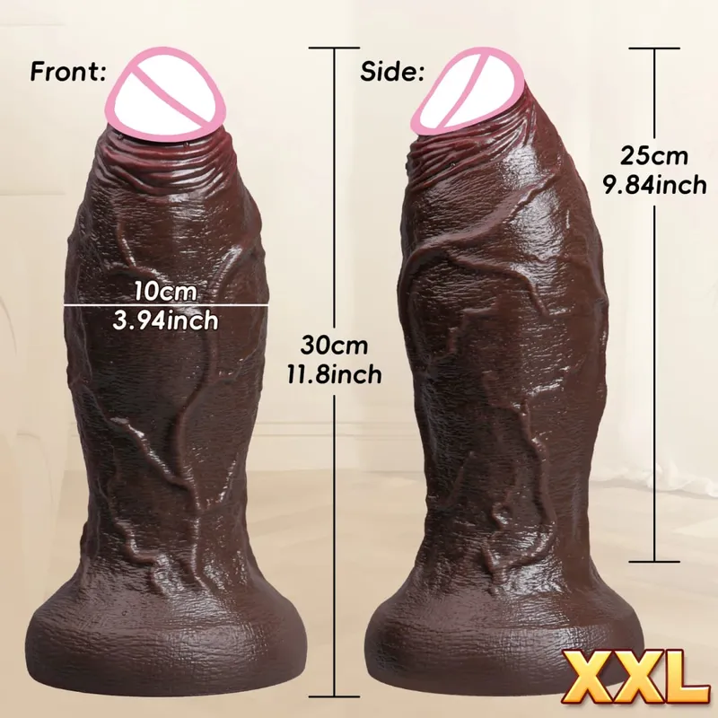 XXL Spuer Μεγαλύτερο Ρεαλιστικό Dildos Χοντρό πέος Παχύ πέους Dildo Παχύ Παιχνίδι Αυνανισμού 18+