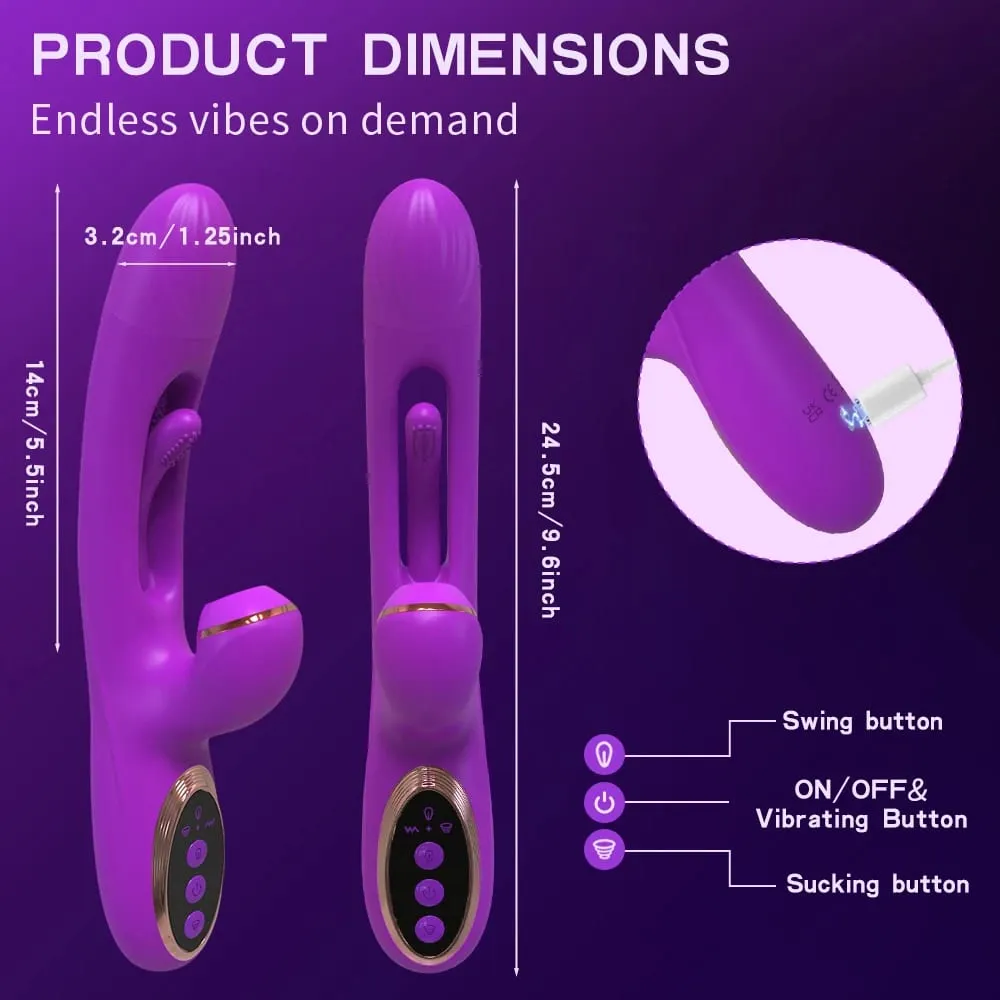Sucking Flapping Vibrator for Women Clitoris G Spot Stimulator Dildo Tapping Vagina Massager Vibrating Adult Female Sex Toys — image 6