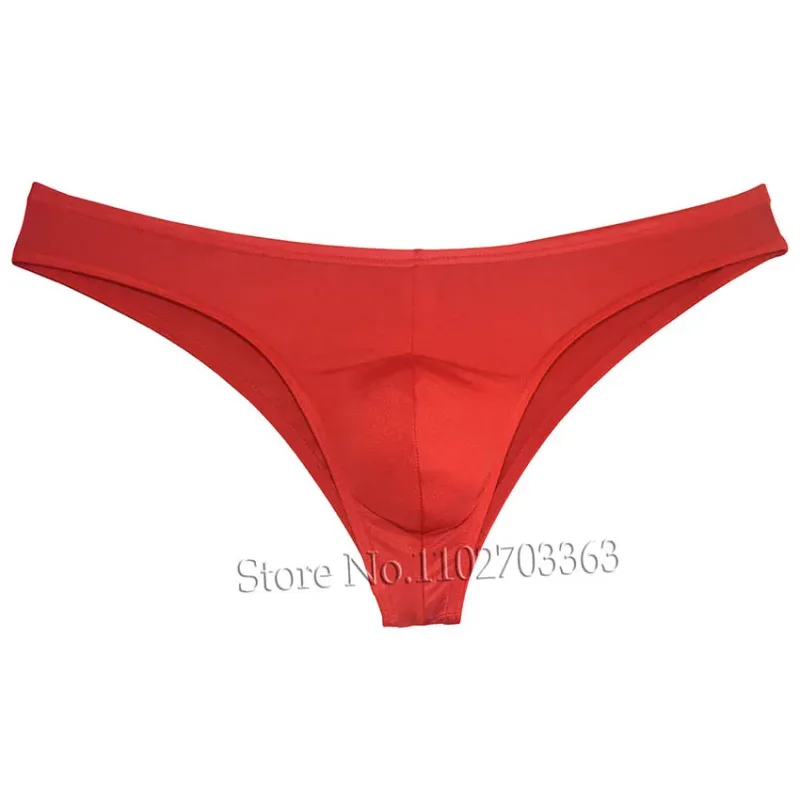 Men's Bikini Briefs Triangle Underwear Pucker Back Micro Briefs Elastic Shiny Summer Low Rise Beach Briefs Sexy Silky Smooth — image 5