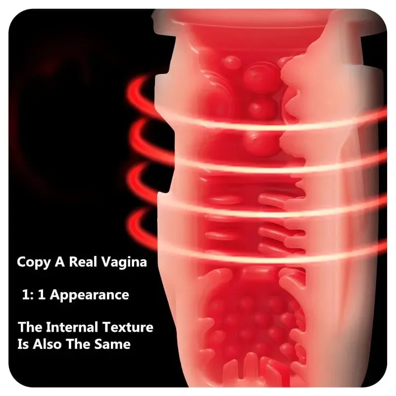 Leten Quite And Power Heating Automatic Male Masturbator Cup Electric Stroker with Phone Holder Warming Adult Sex Toys