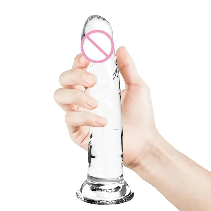 Ρεαλιστικό μικρό ζελέ σιλικόνης Dildo για γυναίκες με βεντούζα Strapon συμβατό με πρωκτικό βύσμα Παιχνίδι σεξ για ενήλικες για γυναίκες