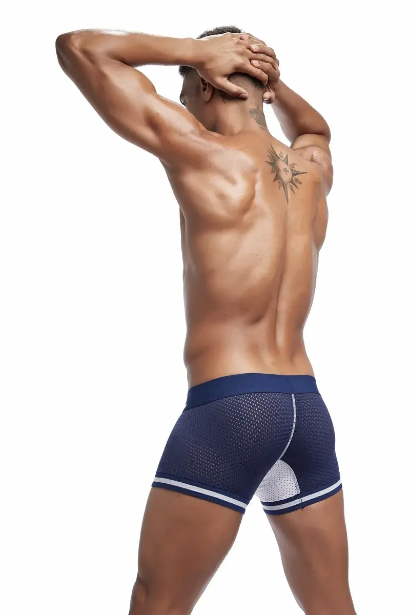 Jockmail Men Boxer Mesh Underwear Breathable Comfortable Soft Comfortable Sports Shorts Adult Man Panties Clothing Lingerie — image 18