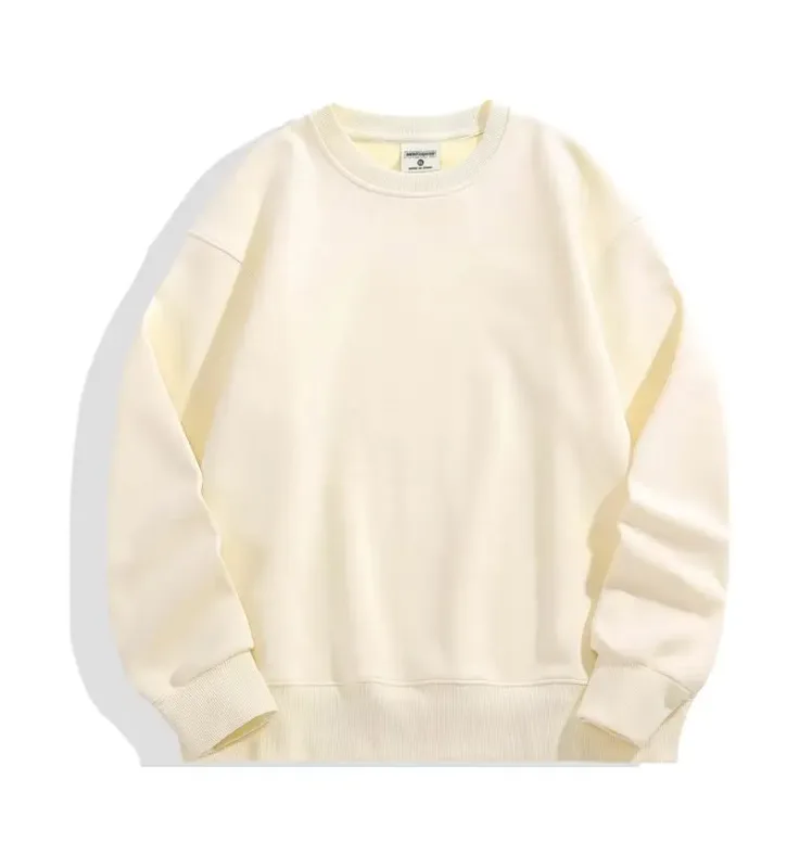 FAI DA TE Logo Personalizzato 500GSM Pesante Felpe da Uomo Nuovo Autunno Inverno di Spessore In Cotone Da Uomo Top di Colore Solido Felpe Felpa Pullover