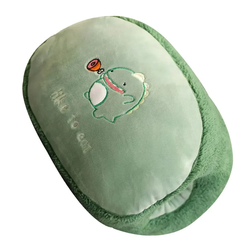 Dinosaur Cartoon Hand Warmer Μαξιλάρι Μαλακό ζεστό μαξιλάρι για καναπέ-κρεβάτι Γραφείο αυτοκινήτου που δεν παραμορφώνεται εύκολα Τέλειο χειμωνιάτικο δώρο