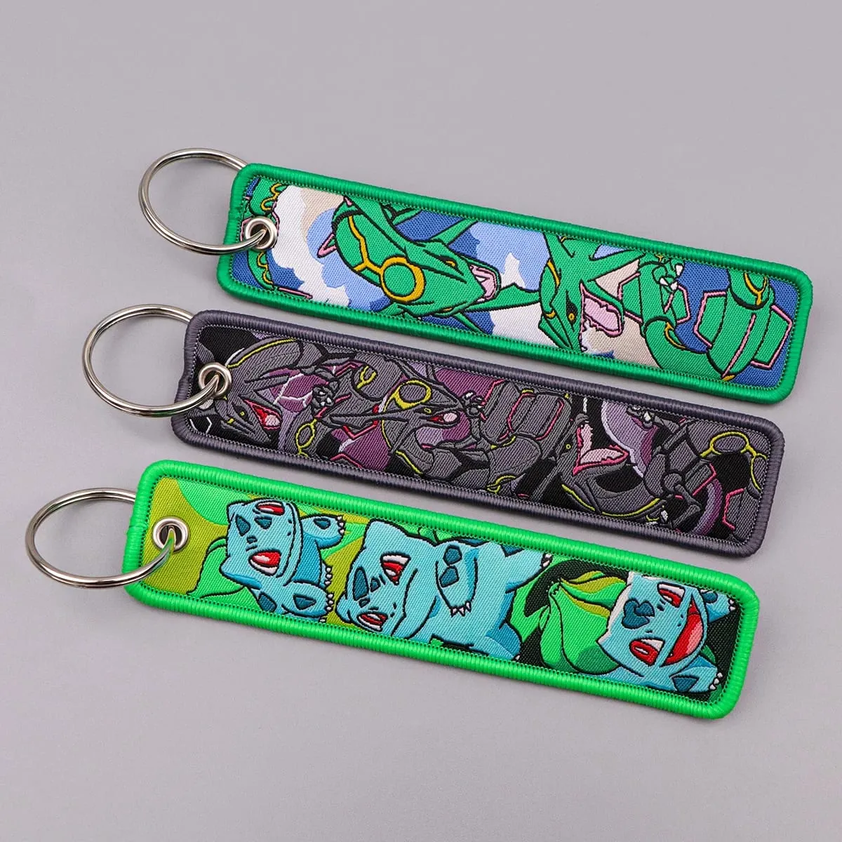 פוקימון אנימה Elf Monsters מחזיק מפתחות לרכב תרמיל מחזיקי מפתחות רקמה מחזיקי מפתחות מפתח תג Jet Tag אביזרי מתנות 1 יחידות
