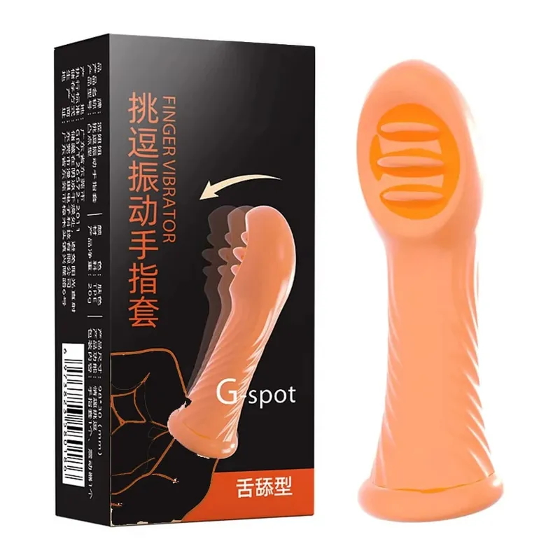Finger Vibrators Orgasm G Spot Clitoris Vaginal Massage Stimulator Masturbator Erotic Vibrating Finger Sleeve Sex Toy For Women
