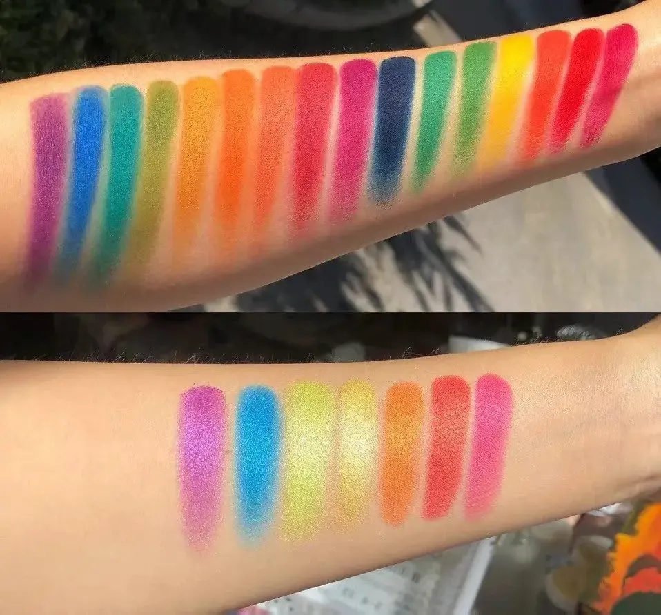 39 Color Rainbow Eyeshadow Palette Long lasting Neon Glitter Eye Shadow Pallete Eye Makeup Cosmetics
