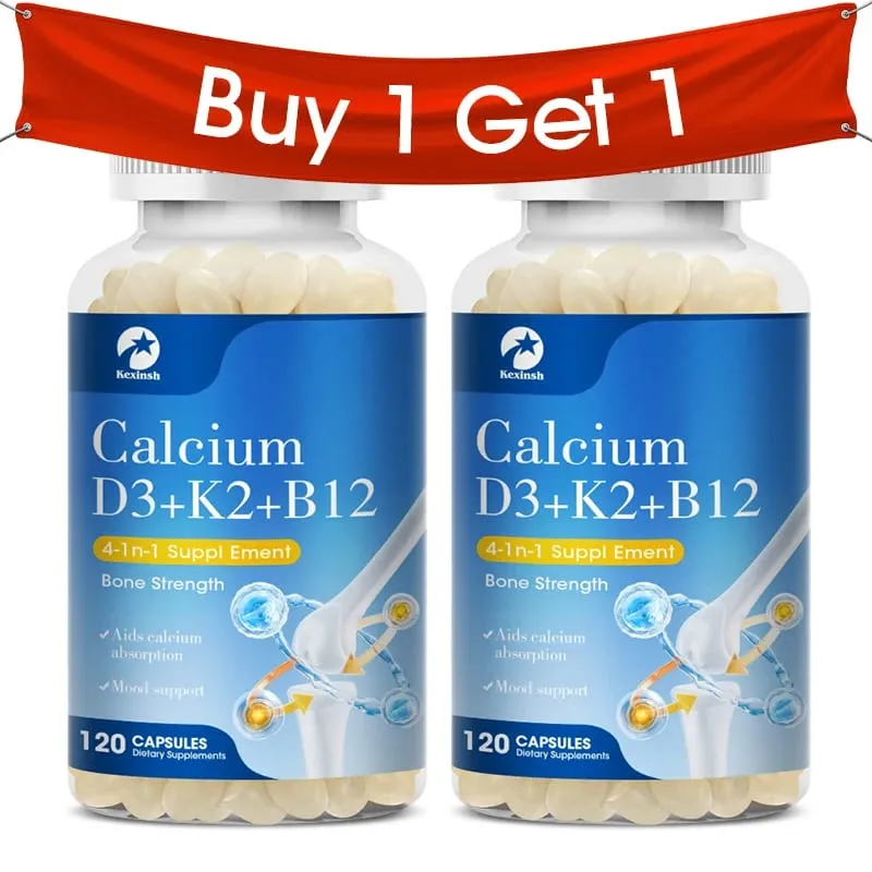 Κάψουλες Kexinsh Vitamin D3K2 Vb12 Υποστήριξη ασβεστίου Απορρόφηση ασβεστίου Οστά Δόντια Καρδιά Εγκέφαλος Υγεία Αρθρώσεις Ανοσολογική λειτουργία