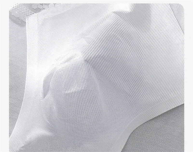 Thin men's underwear ice silk cuecas masculino 3D punching sexys tøy men cueca die splicing without trace calzoncillos hombre