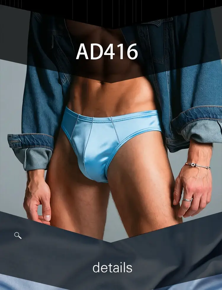 1/3Pcs Satin Nylon Men's Briefs Skin-friendly Breathable Mens Underwear Panties Large Crotch Pouch Man Bikini Underpants Briefs
