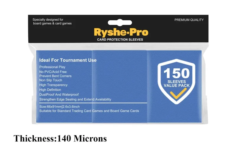 150Pcs Premium Card Sleeves 2,6"x3,6" συμβατές με κάρτες συναλλαγών τυπικού μεγέθους για MTG Pokemon TCG Baseball Card Sport Card