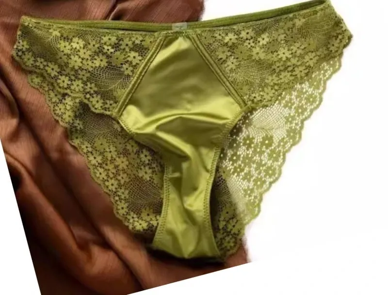 European Satin Half Cup Push Up BH Set Bügel Dünn Glatt Grün Spitze Komfortabel Sexy Dessous Für Damen 32-38 Hot Selling YEMOMO