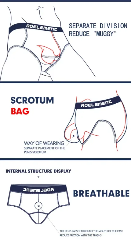 Modal capsule lift U convex men's underwear bullet separate ice silk capsule pouch briefs