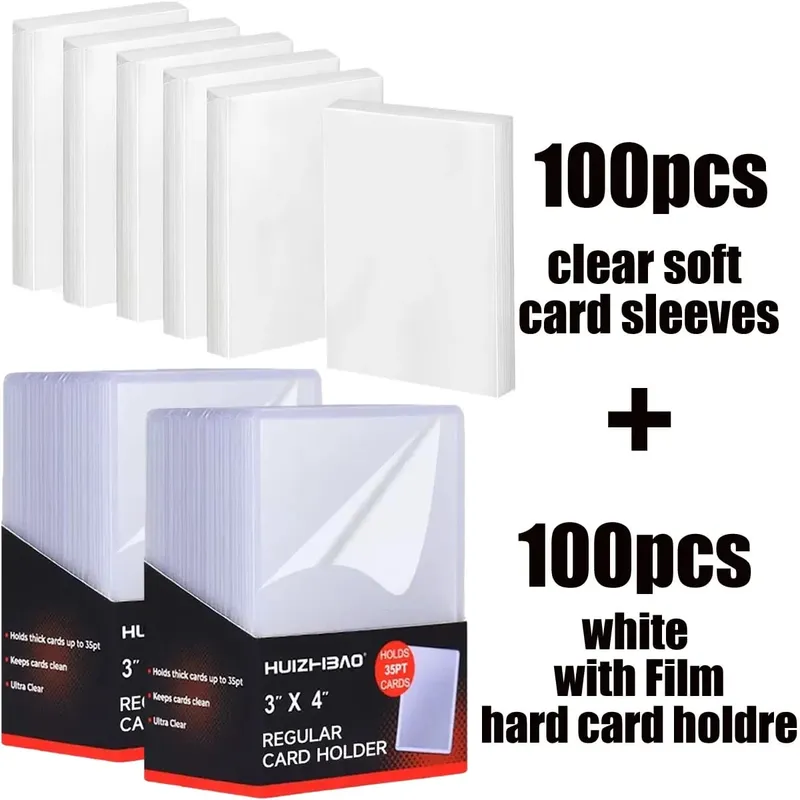 25-150 Chiếc Thẻ Cứng Holdre Với Màng Bảo Vệ Thẻ Tay Chống Trầy Xước Bảo Vệ Phù Hợp Với Yugioh Pokemon Bóng Chày thẻ Thể Thao