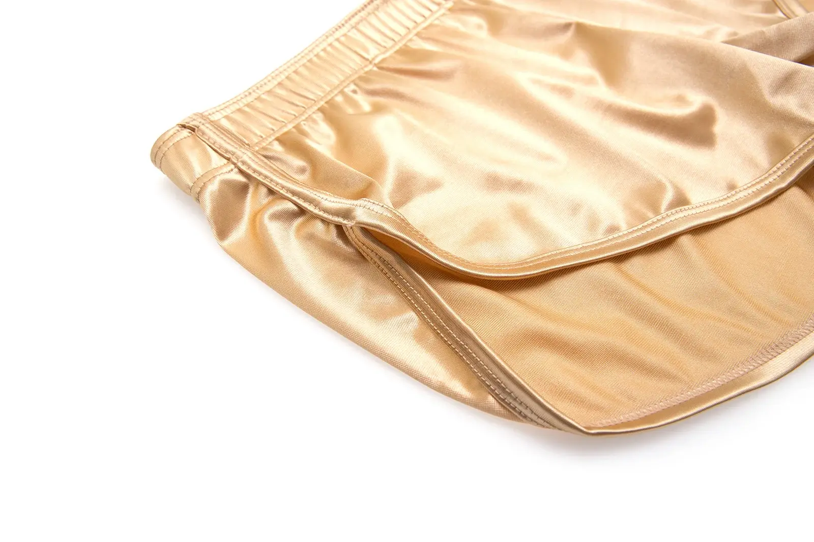 Boxers Underwear Men's Sexy Boxer Trunks Smooth Satin Pajamas Shorts Side Split Lounge Boxershorts Home Sleep Bottoms