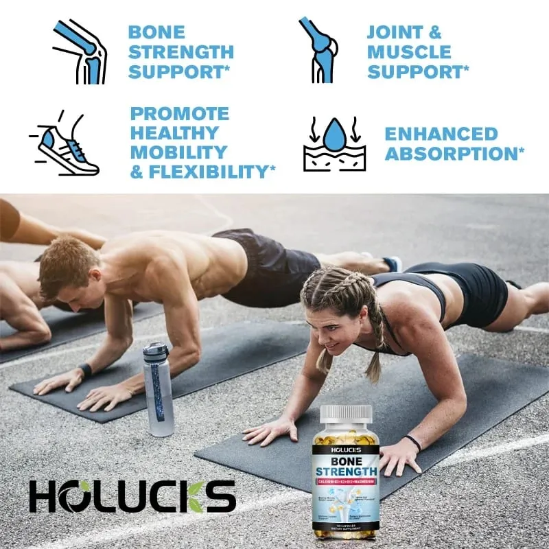 Yimiduk Advanced Bone Strength Supplement with Calcium for All-in-One Bone Strength Flexibility & Vitality Healthy Aging