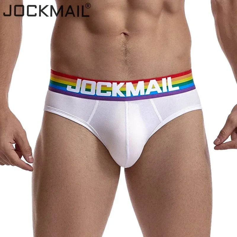 Jockmail กางเกงในชายเซ็กซี่ชุดชั้นในชายผ้าฝ้าย Low Rise Underpant เส้นด้ายสุทธิลูกไม้, Breathable ฤดูร้อนกางเกงขาสั้น calzoncillos hombre slip
