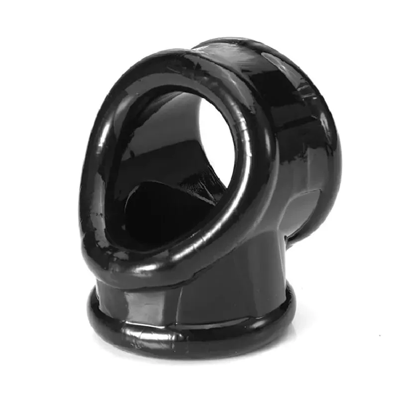Male Silicone Ball Stretcher Scrotum Testicle BDSM Bondage Time Delay Sleeve Cock Penis Rings Adult Chastity Slave Sex Toys Men