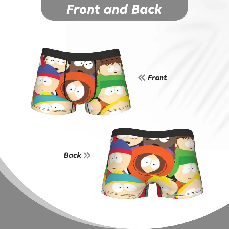 Man Souths Parked Kenny Cartoon Boxers HumorousGift Underwear Boxer Briefs — image 4