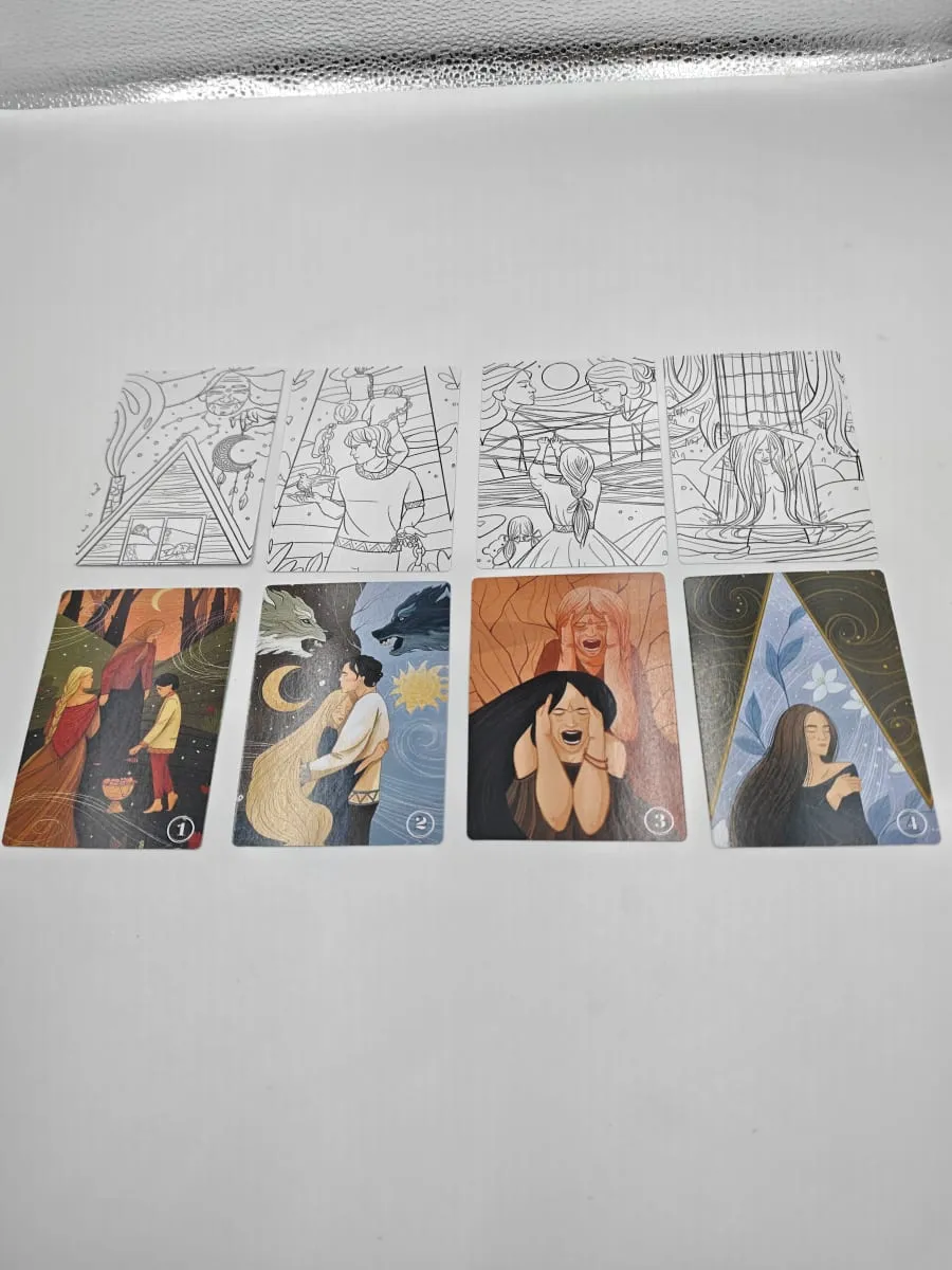 POI Oracle Cards 100 Cards Deck Russian Ver. With Guidebook Healing Family Therapy Cards Tarot Divination Art Therapy — image 2