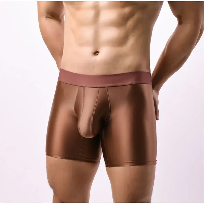 M-xxl Mens Underwear Boxers Solid U Pouch Panties For Man Extended Leg Boxer Shorts Homme Middle Waist Sports Underpants Male — image 9