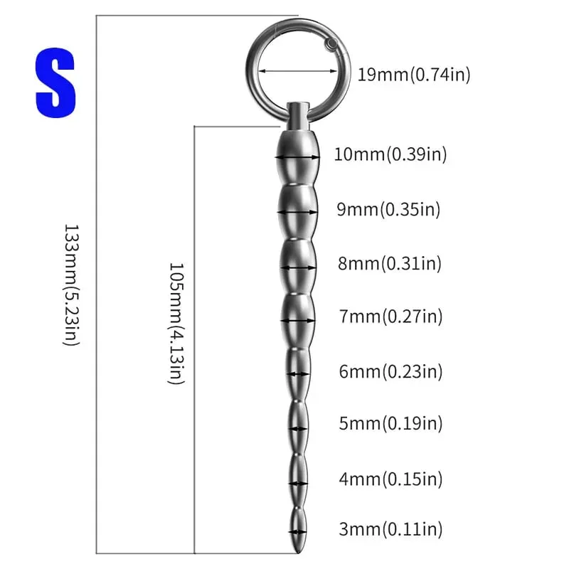 Fém Horse Eye Stick péniszdugó Húgycső gyöngy elektromos sokk Húgycső stimulátor Hangos maszturbáció Climax Szexjáték férfiaknak