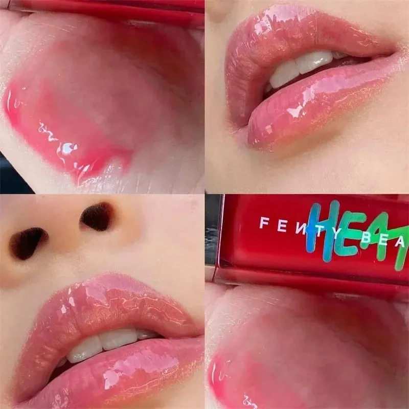 Fenty Beauty Transparent Lip Gloss Multicolor Moisten Shine Glitter Lip Plumper Makeup Beginner Liquid Lipstick Makeup Cosmetics