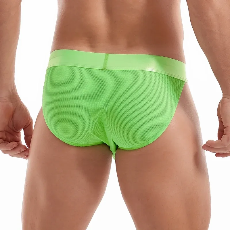 Jockmail Mans Underwear Gay Brief Nylon Mesh Sexy Low Waist Ropa Interior Hombre Letter Embroidery Sissy Panties Male Lingerie — image 13