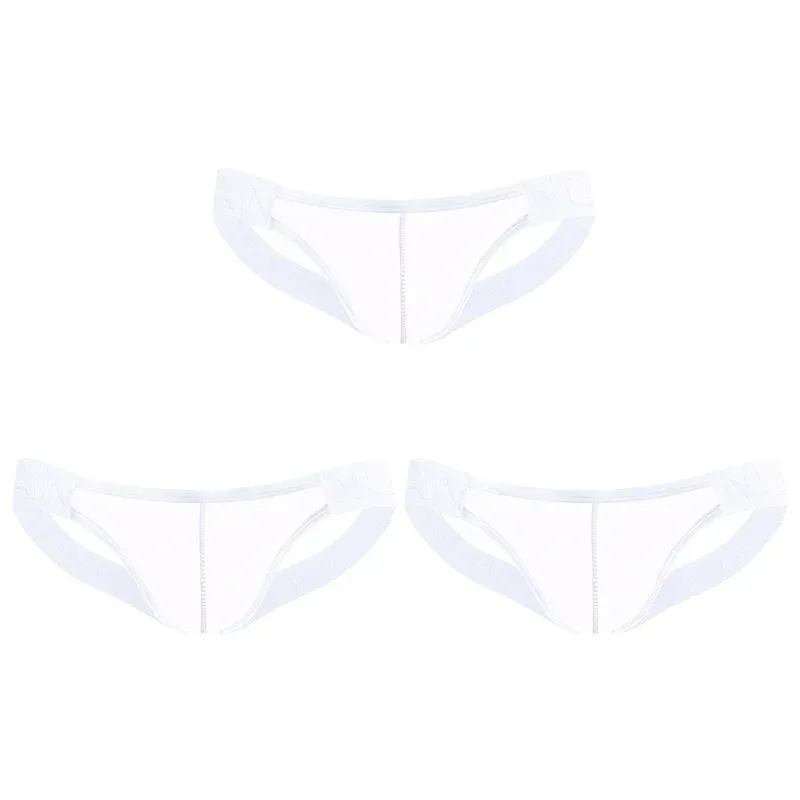 Trendy Men's Thong Comfortable Passionate Fitness Underwear Show Buttocks Personality Transparent Men Summer Triangle Brief — image 37