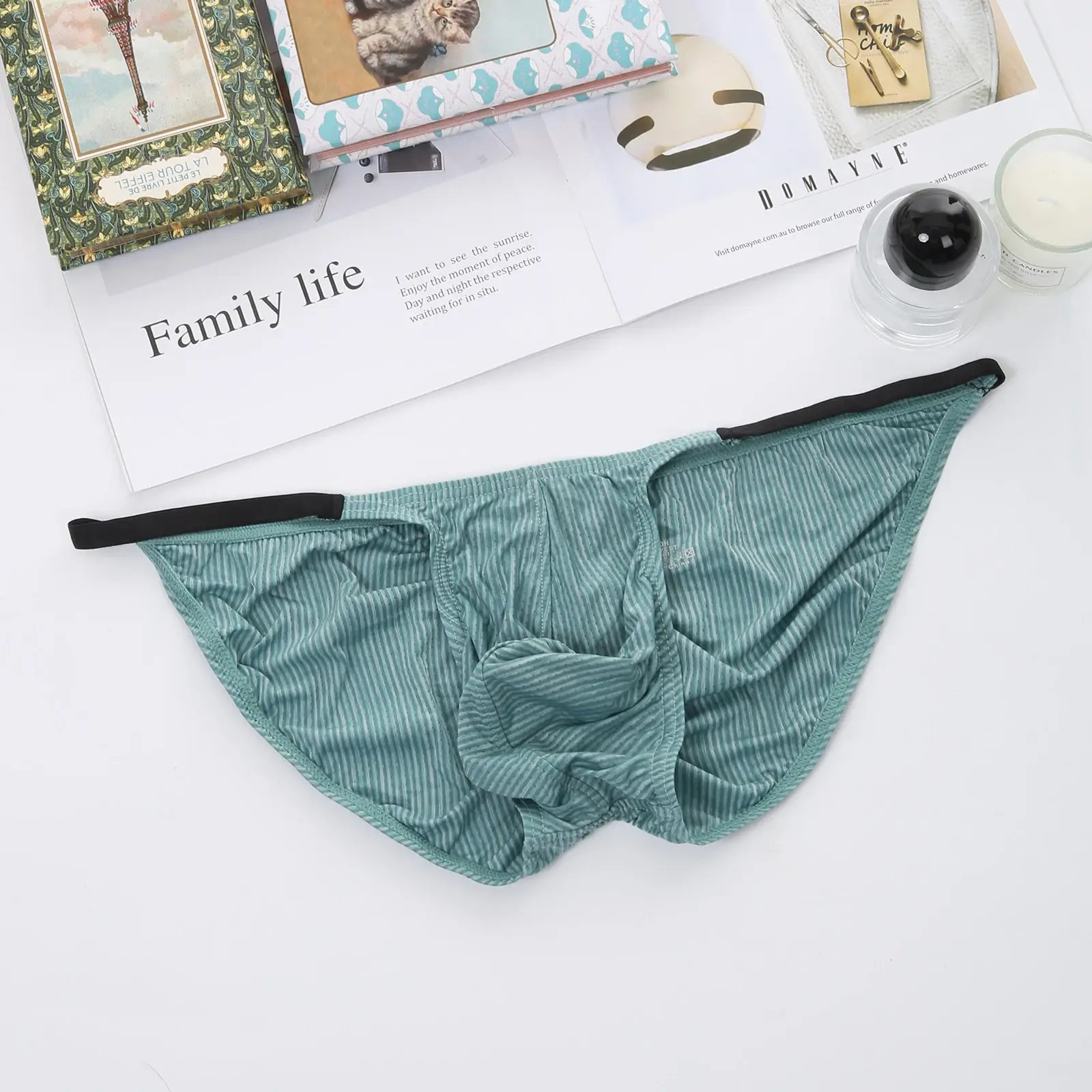 Briefs Sexy Man Underwear Men's Bulge Pouch String Mini Panties Men Low Waist Bikini Lingerie Underpants Slips Hombre