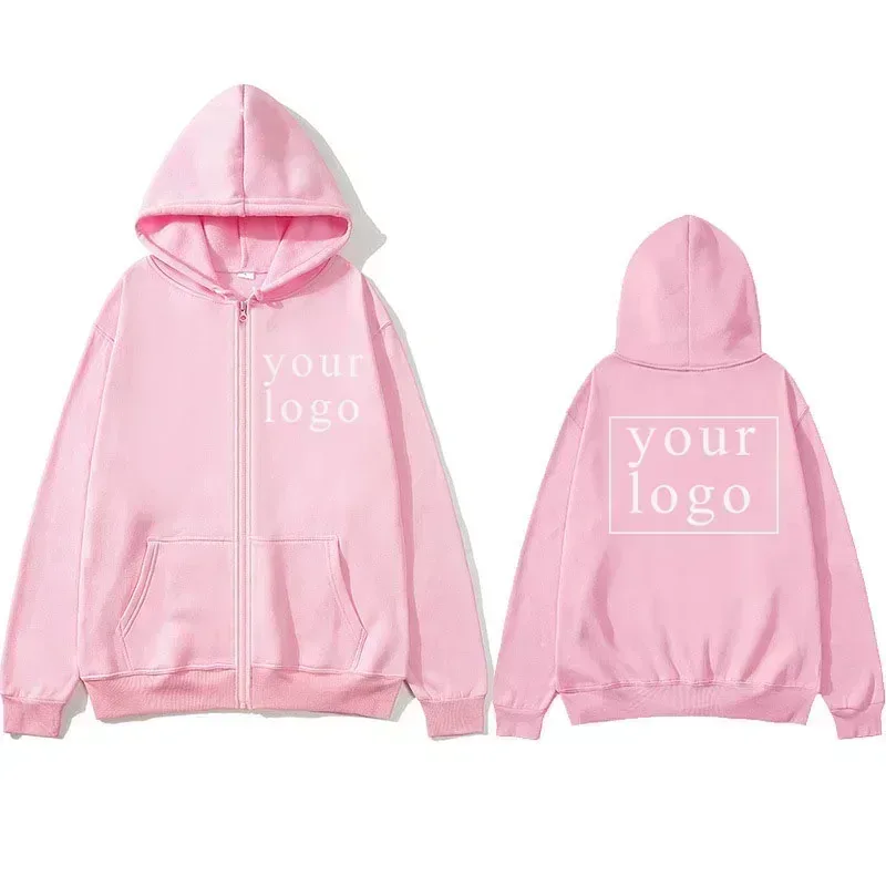 ใหม่ผู้ชายผู้หญิง DIY ซิปเสื้อสเวตเตอร์ถัก hoodie 2025 ใหม่แฟชั่นการออกแบบของคุณเองโลโก้แบรนด์/ภาพ CUSTOM CUSTOM Anywhere