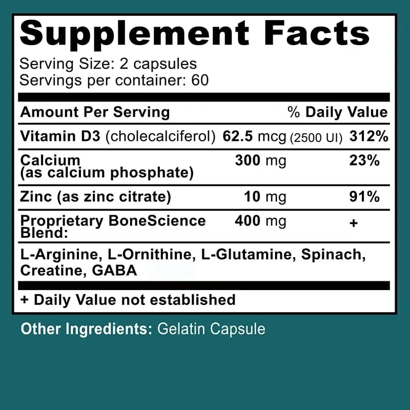 Height Growth Supplement With Vitamins and Calcium Zinc Improves Bone Strength Natural Promotes Growth Improve Immunity Vegan