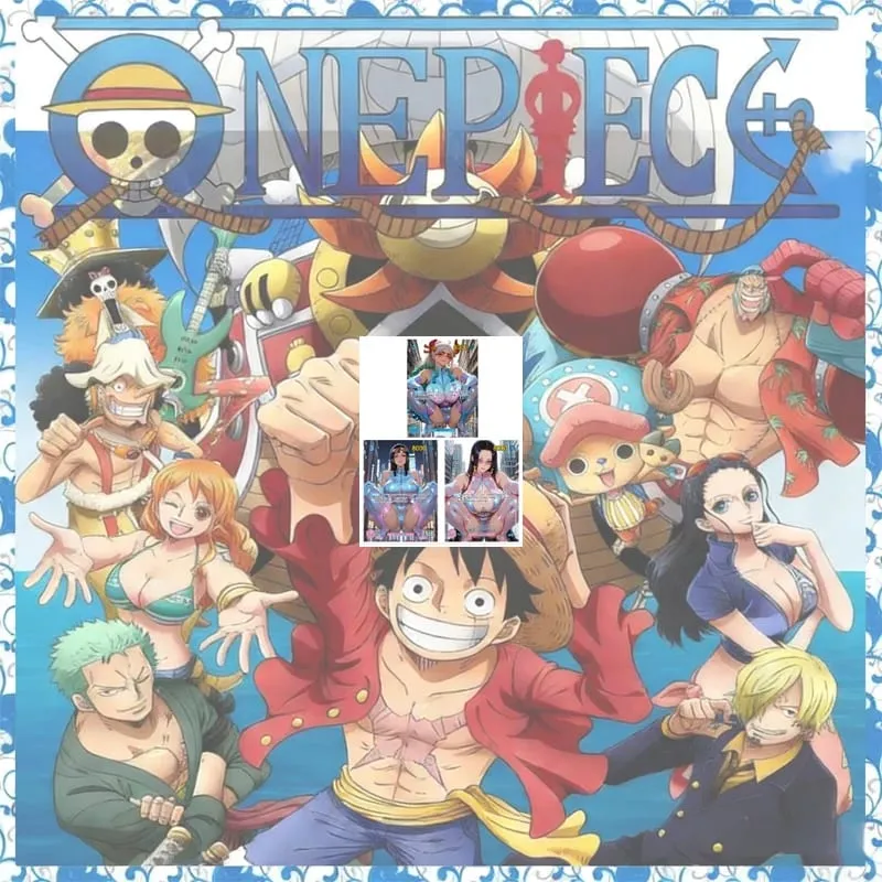 Anime One Piece Diy Color Flash Cards Hancock Perona Nami Robin Yamato Collection Cards Christmas Birthday Gifts Children's Toys