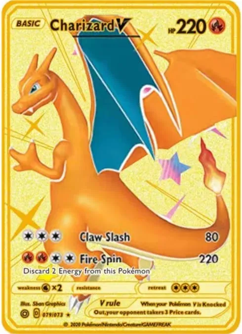 Αγγλική έκδοση Pokemon Metal Card Anime Figure Pikachu Charizard Mewtwo Battle Trading Game Collection Cards Model Toy Gifts — image 18
