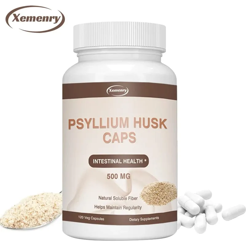 Psyllium Husk Capsules | Premium Soluble Fiber Supplement | Psyllium Powder Stool Softener and Relief for Adult Constipation — image 5