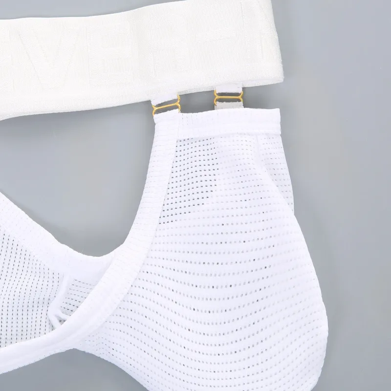 Mesh Underwear Men Sexy Briefs Buckle Bulge Pouch See‑Through Underpants Male Sheer Lingerie Panties