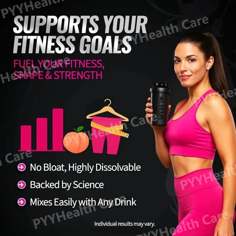 Creatine Powder for Women Booty Builder with Collagen Peptides BCAA L-Glutamine Unflavored Post-Workout Recovery Elasticity