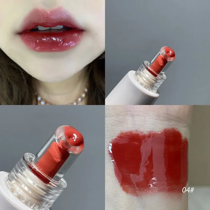 Jelly Lip Gloss Tahan Lama Cermin Air Lip Glaze Berwarna Pelembab Lipstik Kristal Mengkilap Warna Bibir Korea Perawatan Bibir Makeup