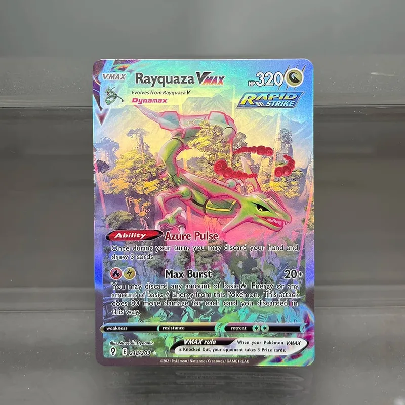 Foil PKM Single Cards Pikachu Charizard EX Bubble Mew Game Rare Collection Κάρτες PTCG Rainbow Proxy — image 25