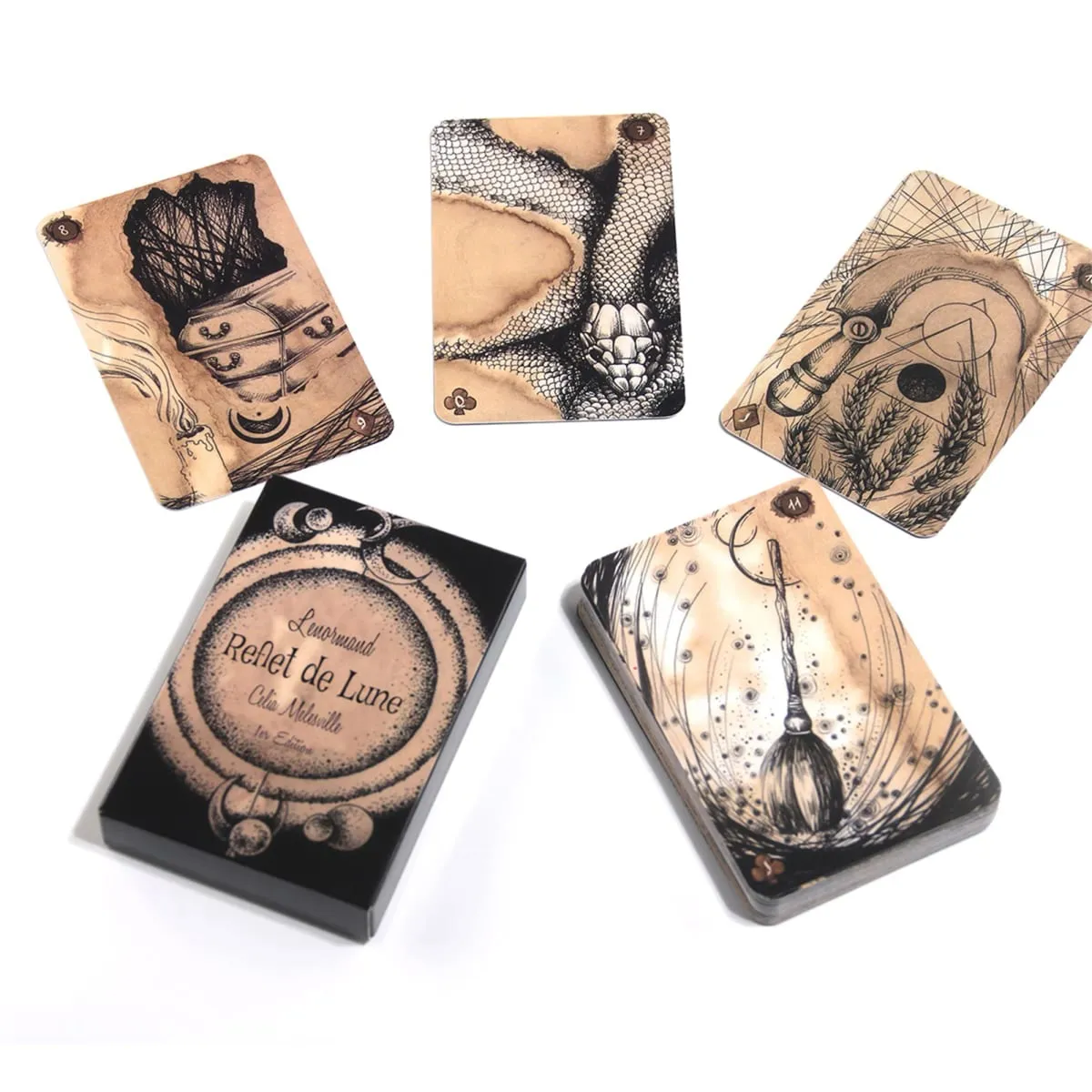 Lenormand Reflet De Lune Κάρτες Lenormand Κάρτες Ταρώ Τράπουλα Oracle Παιχνίδια καρτών για Ενήλικες Διασκέδαση Παιχνίδια ενηλίκων Προμήθειες για πάρτι Δώρο